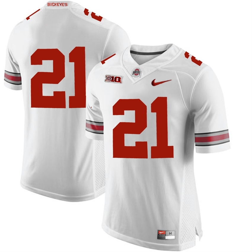 Ohio State Buckeyes Men's NCAA Parris Campbell #21 White Alumni College Football Jersey HGM6349AC